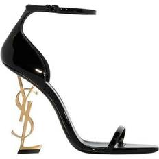 Heeled Sandals Saint Laurent Opyum YSL - Black