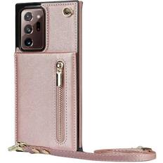 Samsung note 20 CaseOnline Zipper halskæde etui Samsung Galaxy Note 20 Ultra Rose