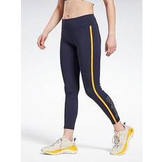 Reebok Uomo Collant Reebok Leggings Piping - - Nero