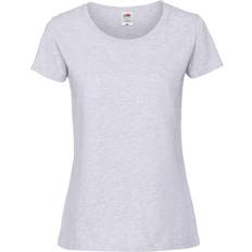 Fruit of the Loom Womens/Ladies Fit Ringspun Premium Tshirt (Ash)