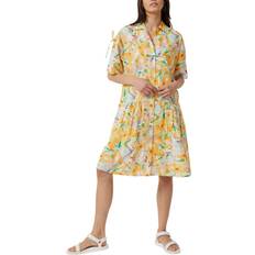 Shirt Dresses - Yellow French Connection Adelphi Poplin Midi Shirt Dress Cotton