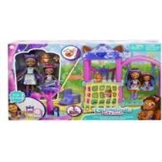 Mattel ​Enchantimals City Fun Playground Playset (12-in) with 2 Dolls, 2 Animal Figures, & Accessories, Great Gift for Kids Ages 4Y