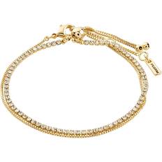 Pilgrim Transparent Armbånd Pilgrim Mille Bracelet - Gold/Transparent