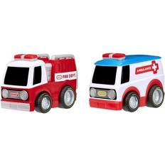 Little Tikes Véhicules Jouet Little Tikes Coffret de 2 Voitures Crazy Fast a Rétro Friction Voitures de Secours