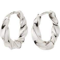 Pilgrim Silver Örhängen Pilgrim Taffy Swirl Earrings - Silver