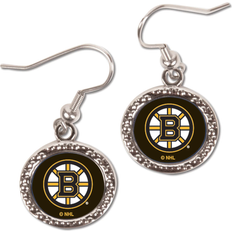 WinCraft Women's Boston Bruins Round Dangle Earrings