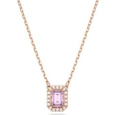 Swarovski Millenia Necklace - Rose Gold/Purple/Transparent