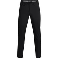 Brun - Fitness - Herre Tøj Under Armour Men's Drive 5 Pocket Pants - Black/White