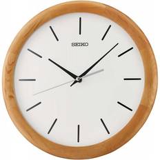 Seiko Clock, Wood, Brown, Standard Wall Clock