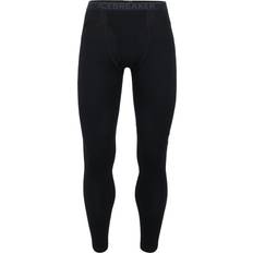 Hombre - Lana Pantalones Térmicos Icebreaker 260 Tech Fly Negro - Black