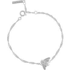  Classics Glitter Bee Vintage Twist Bracelet - Silver/Transparent