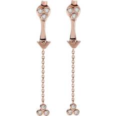 Emporio Armani Örhängen Emporio Armani Rose Tone Synthetic Pearl Stud Earrings