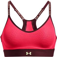 Mittlerer Halt BHs Under Armour Infinity Low Bra - Rot