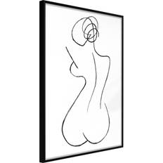 Artgeist med ramme Hourglass Sort 20x30 Plakat