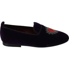 Dame - Multifarvet Loafers Dolce & Gabbana DG Velvet Heart Loafers Flats Shoes Multicolor