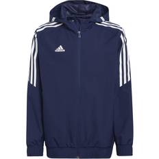 Adidas XS Rain Clothes Adidas All Weather Jakke Condivo Navy/Hvid Børn 152