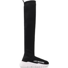 Tyg Höga stövlar Love Moschino Round Toe Stretch Shaft Boots