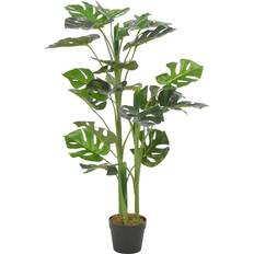 Plantes Artificielles vidaXL Avec Pot Monstera Décor Floral Fleur 100 cm - Vert Plante Artificielle