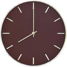 Röda Väggklockor Hemverk Tidsløs Burgundy Oak Väggklocka