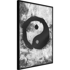 Artgeist med ramme Complementarity of Opposites Sort 30x45 Plakat