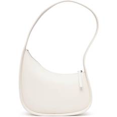 Half Moon Leather Shoulder Bag New Ivory one-size