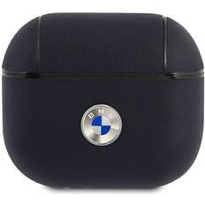 BMW BMA3SSLNA AirPods 3 cover granatowy/navy Geniune Leather Silver Logo