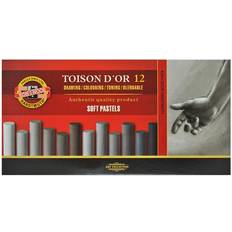 TOISON D'OR 8522 Artist's Soft Pastels Grey (Pack of 12)