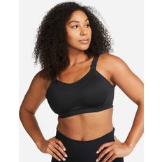 Nike Alpha Women's High-Support Padded Sports Bra - Black/Black/Dk Smoke Grey/Dk Smoke Grey