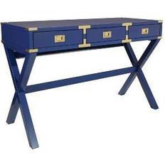 Blue Writing Desks OSP Home Furnishing Wellington Writing Desk 20.2x46.2"