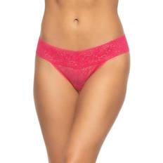 Felina Signature Stretchy Lace Low Rise Thong - Raspberry