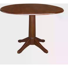 Small round drop leaf table International Concepts Dual Small Table 42"