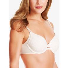 Warner's Women's No Side Effects Underwire Contour Bra, Butterscotch/White Dot Print