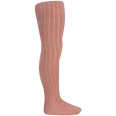 9-12M Strømpebukser Condor Wool Rib Tights - Old Rose