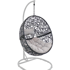 Gray Outdoor Hanging Chairs Sunnydaze Jackson