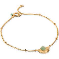 ENAMEL Copenhagen Soleil Bracelet - Gold/Dusty Green