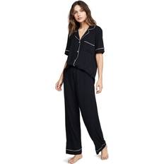 eberjey Gisele Short Sleeve PJ Set Black/Sorbet