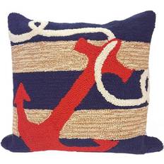 Liora Manne Frontporch Anchor Complete Decoration Pillows Blue (45.72x45.72cm)