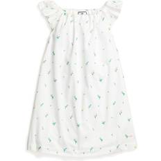 Petite Plume Kid's Isabelle Tulips Flutter-Sleeve Nightgown - White