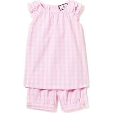 Nightwear Petite Plume Girl's Gingham Amelie Shorts Set - Pink