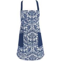 DII Damask Apron Blue (95.25x73.66cm)