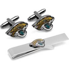 Cufflinks Inc Jacksonville Jaguars Cufflinks & Tie Bar - Silver/Multicolour