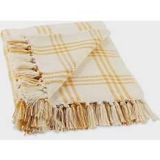 Gold Blankets Design Imports Modern Farmhouse Blankets Gold (152.4x127)