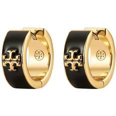 Tory Burch Kira Hoop Earrings - Gold/Black