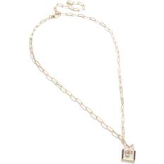 Baublebar Miami Heat Jersey Necklace - Gold/Multicolour