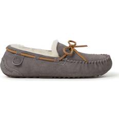 Leather - Men Slippers Dearfoams Victor - Grey