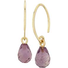 Saks Fifth Avenue Briolette Mini Sweep Drop Earrings - Gold/Amethyst