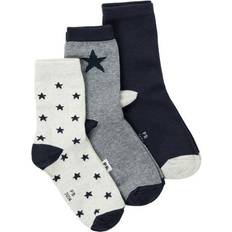 Petit Bateau Unisex Socks 3-pack - Gray/Blue