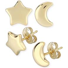 Orecchini a Perno - Oro Saks Fifth Avenue Star & Moon Stud Earrings Set - Gold