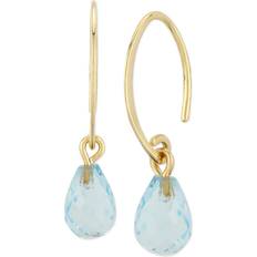 Saks Fifth Avenue Women's 14K & Topaz Mini Sweep Drop Earrings Topaz Topaz