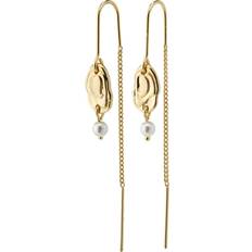 Emilie ørering Pilgrim Emilie Chain Earrings - Gold/Pearls